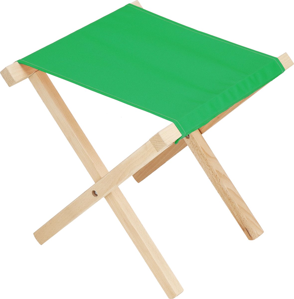 Springos Campingkruk - Kampeerkruk - Viskruk - Voetensteun - Opvouwbaar - Groen