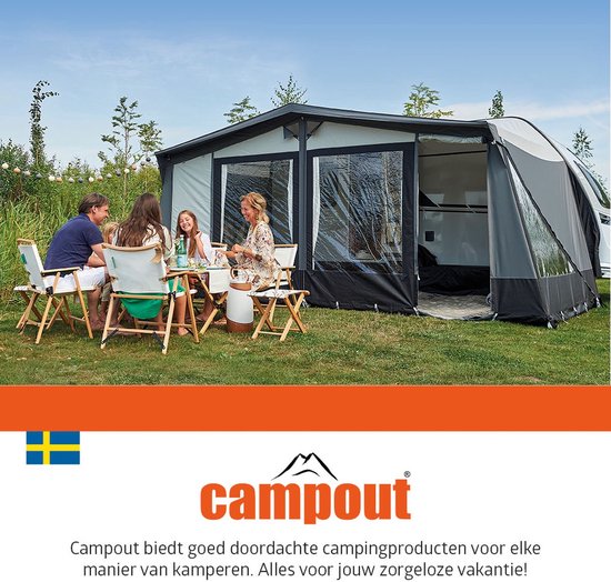 Campout Tentbeschermers voor Stormbandset - 19 x 12.5 x 3 cm - Biedt bescherming voor Tentdoek - Kamperen - Tentbeschermers - Voor Universele Tentmaten en -vormen - Bevestig met klittenband - 3 Stuks van Campout — afbeelding 4