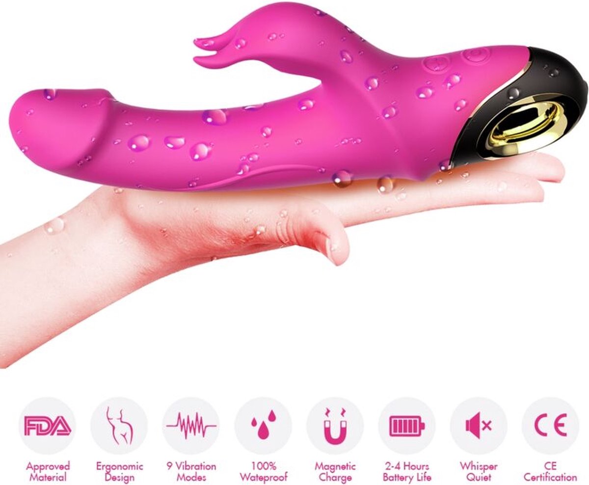 Goedkoopste ARMONY - METEROR DILDO VIBRATOR RABBIT ROTATOR FUCHSIA | VIBRATOR |