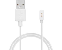 kwmobile USB-oplaadkabel geschikt voor Xiaomi Redmi Watch 4 /Watch 3 Active/ Smart Band 8/8 Pro kabel - Laadkabel voor smartwatch - in wit