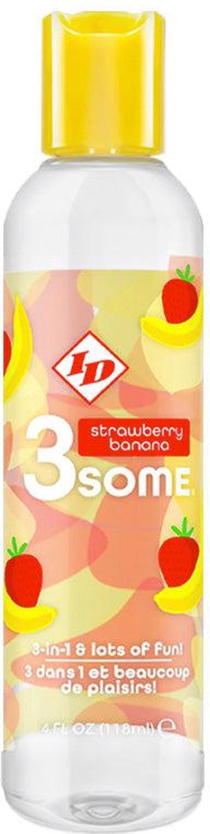 Goedkoopste ID 3some - Glijmiddel met Smaakje - Strawberry Banana - 120 ml