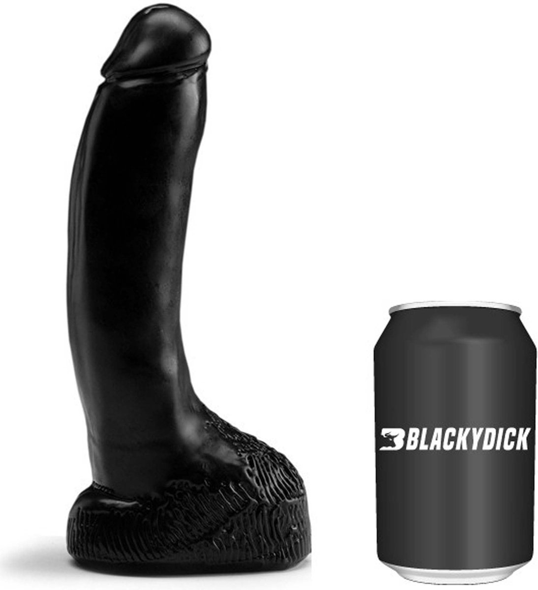 Gangbangster - Parker - Dildo - 18 x 5 cm - PVC - Zwart