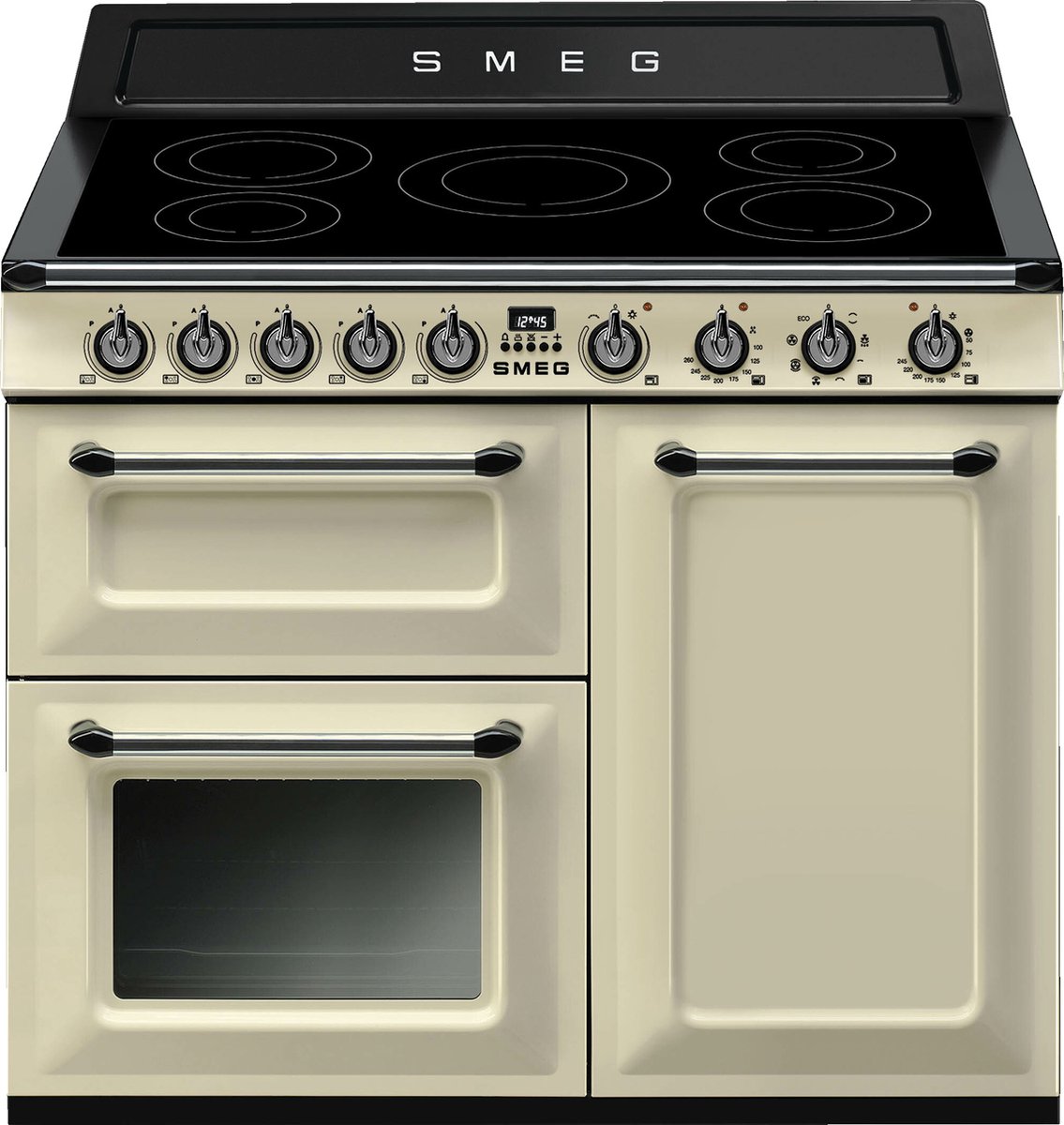 Smeg CUISINIARE TR103IP2 Range-fornuis Inductiekookplaat zones Crème A