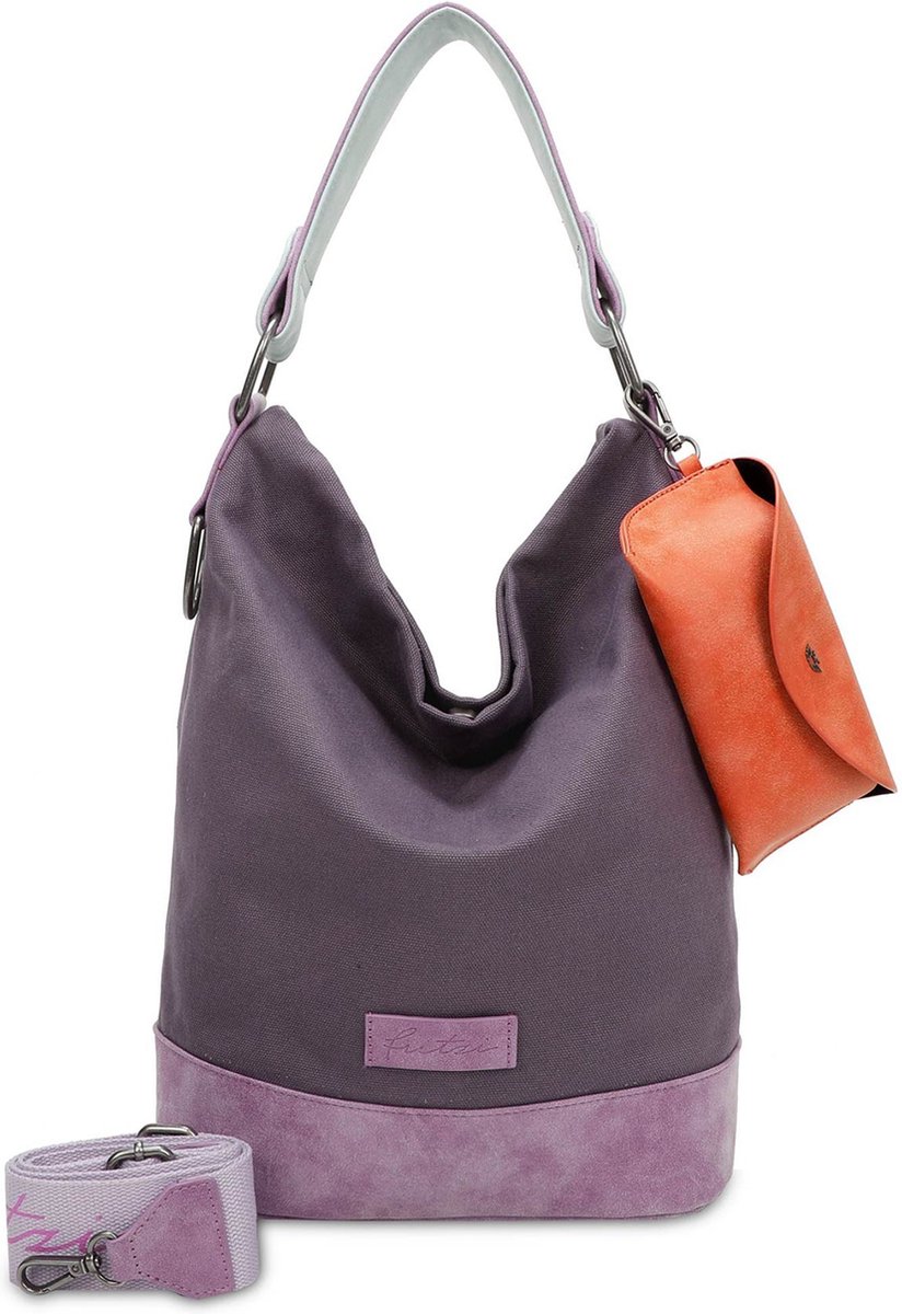 Fritzi aus Preußen Schoudertas Canvas Izzy07 Olga Hobo Bag Plumy Paars