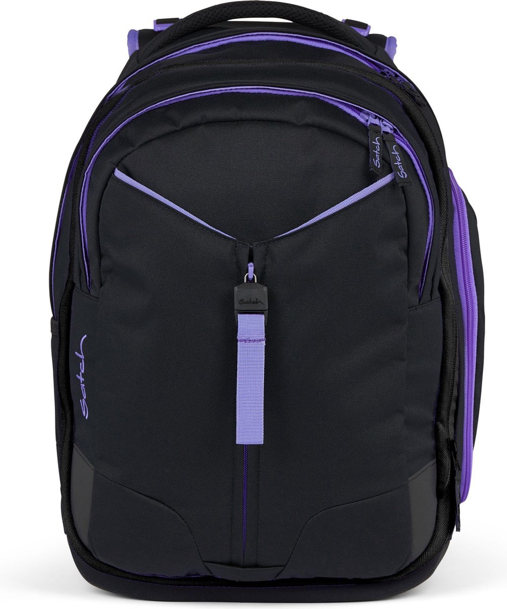 satch Schoolrugzak met laptopvak Match Purple Phantom Zwart