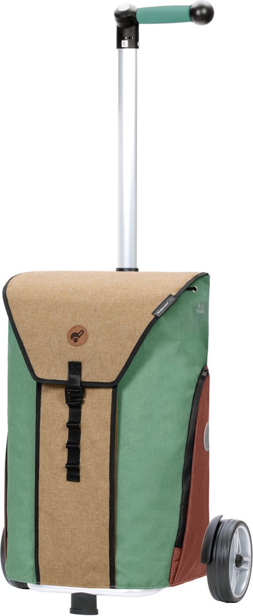 Andersen SHOPPER MANUFAKTUR Boodschappentrolley Unus Shopper Oli. P 2.0 Beige Veelkleurig 75cm