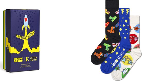 Happy Socks giftbox 3P sokken elton john multi (Elton John)