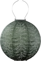 Lampe d'extérieur Solar Lumiz - Éclairage extérieur - Lanterne - Éclairage Solar de jardin - Folia Round - 30 cm - Sage sauge