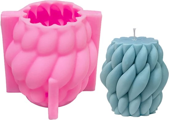 Moule à Bougie En Silicone – Neuf – Forme à Customiser