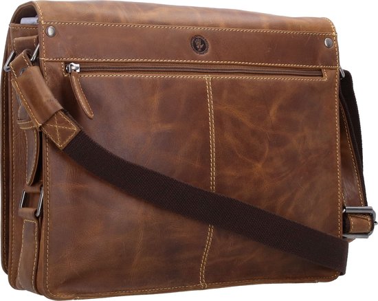 Greenburry Vintage Café Racer Messenger Cuir 33 cm