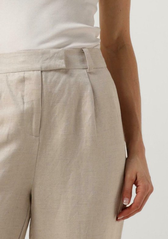 Minus Dames Wijde broeken Auguste Pants Zand