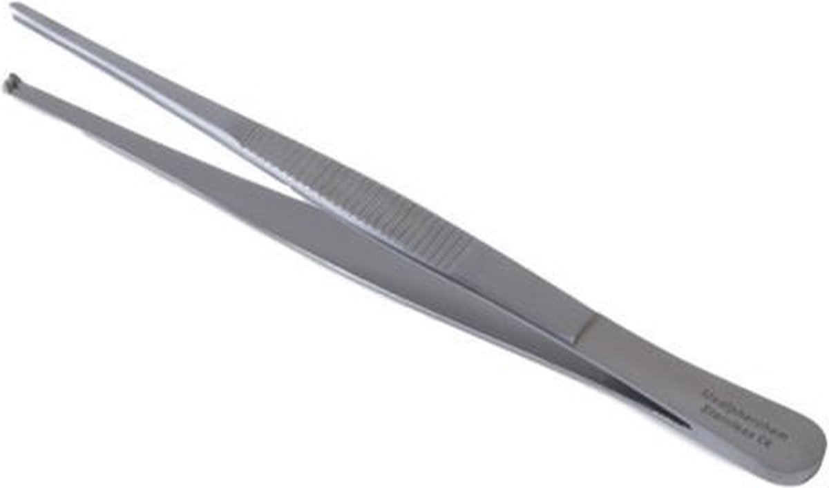 Goedkoopste Chirurgisch pincet 1x2 tanden Lengte 16 cm Medipharchem - metaal - RVS - Pincet - Recht