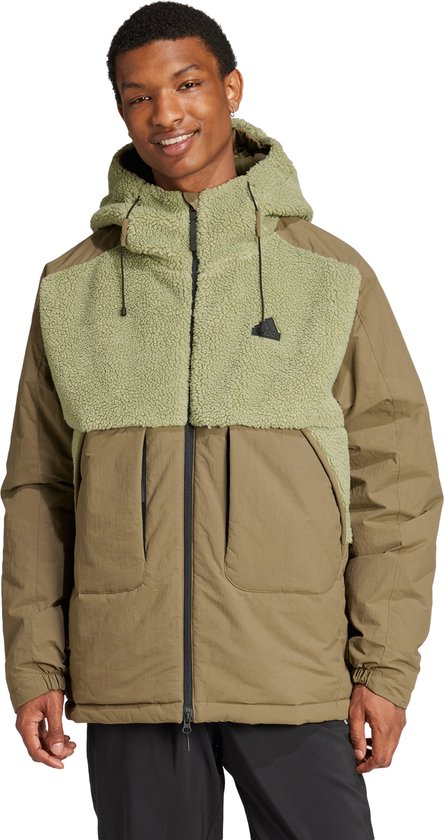 Gewatteerde Jas Adidas Jassen Heren Bruin Adidas Sportswear City