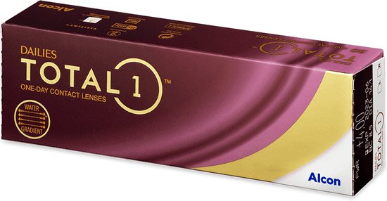 Dailies Total 1 [30 pack] S +6,00 (jetable par jour) - lentilles de contact