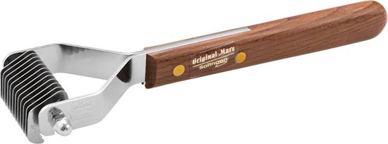 Mars Coat-King Uitdunkam voor Dierenvachten - Extra Fijn 1,5 mm - 16 Messen - FSC Hout
