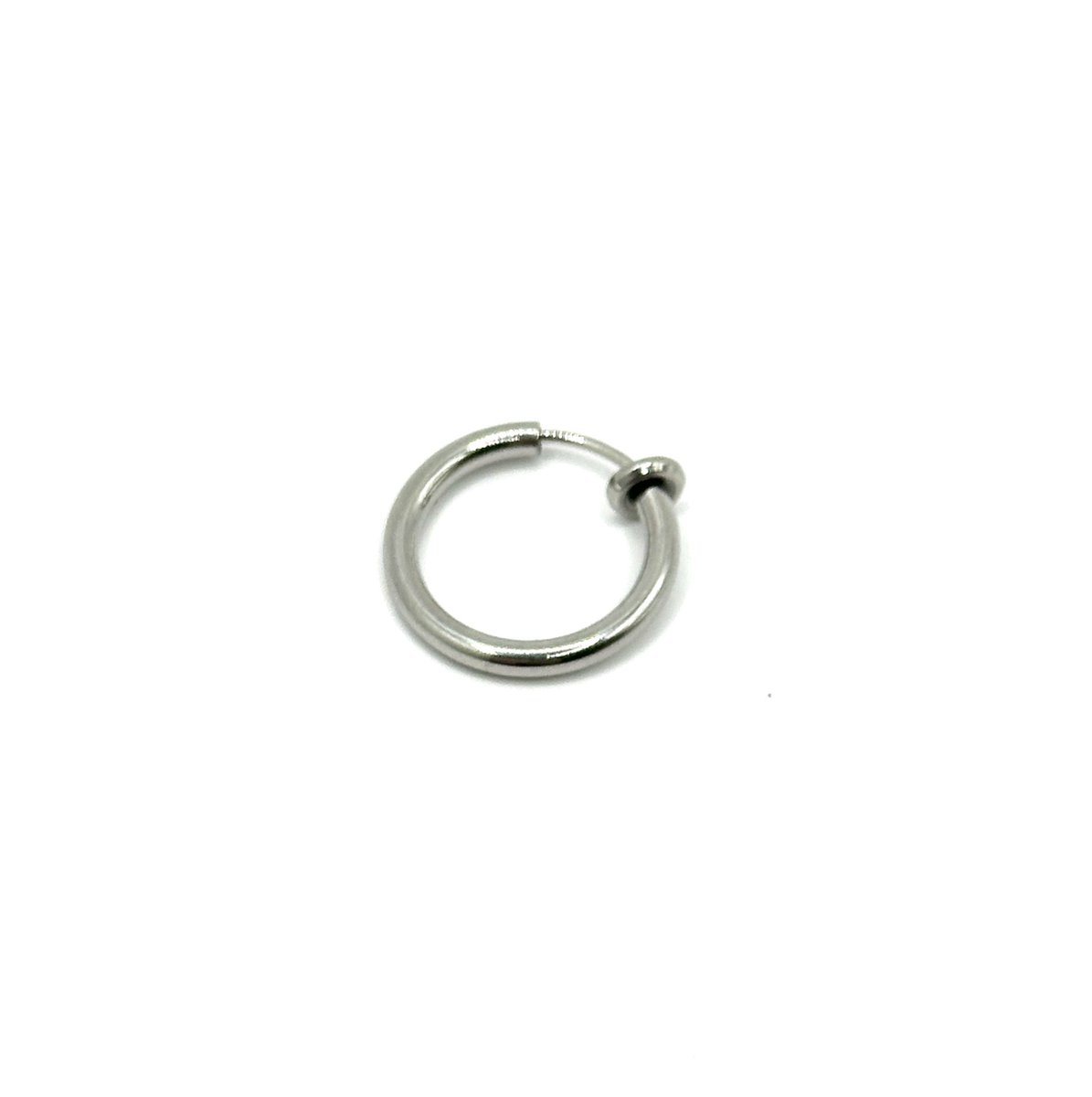 Hypify - Fake Piercing - Type 1 - kleur zilver - Nep - RVS - Ring