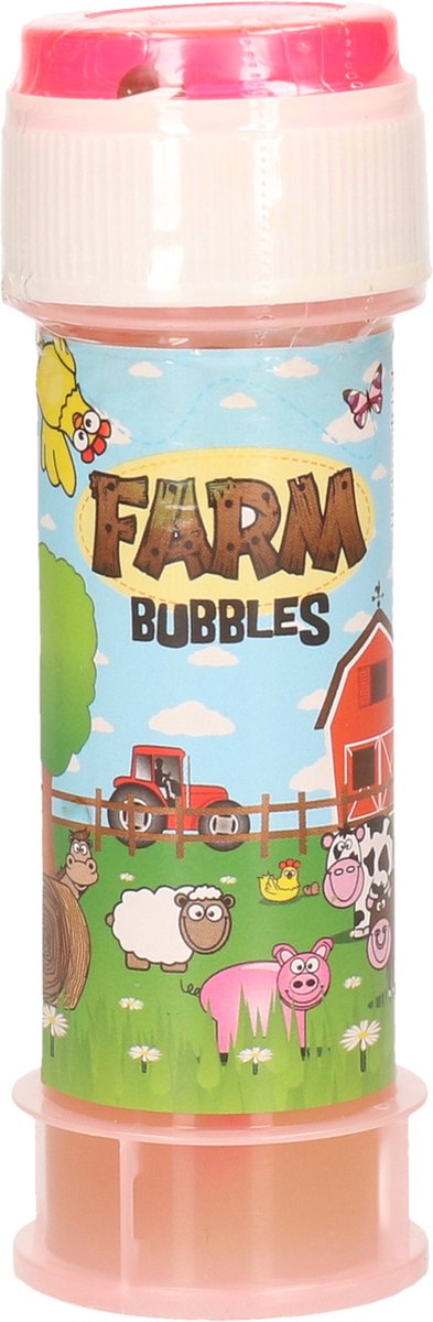 Bellenblaas boerderij dieren 50 ml voor kinderen uitdeel cadeau kinderfeestje