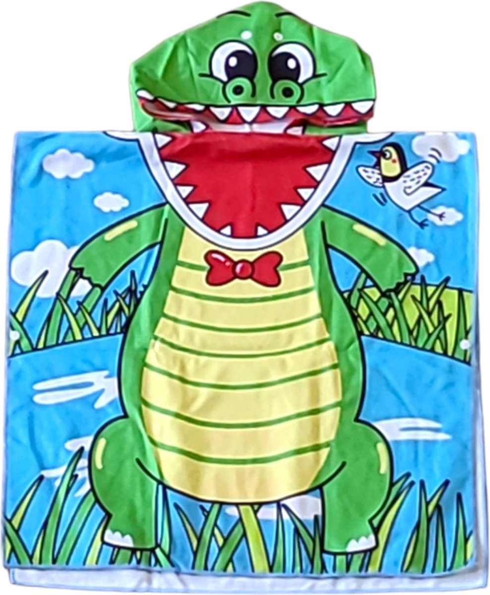 Kids Strand Poncho Crocodile
