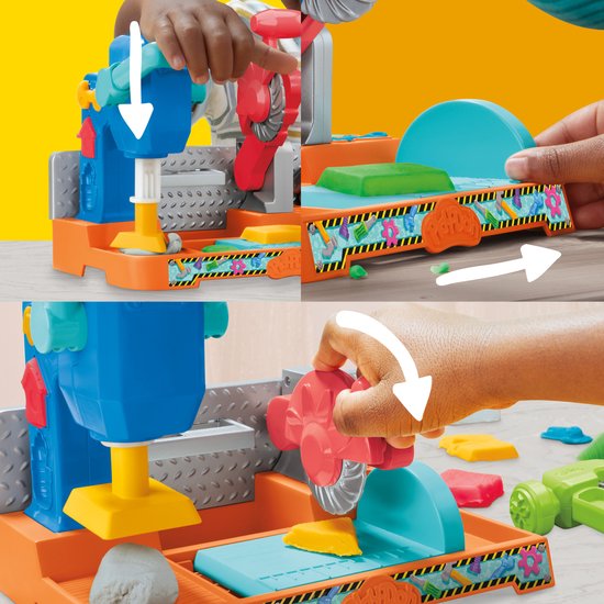 Play-Doh Stempelen en Zagen Speelset - Boetseerklei - Kindergereedschap