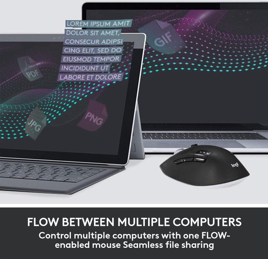 Logitech MK850 Performance clavier Souris incluse RF sans fil + Bluetooth QWERTY Anglais américain Noir