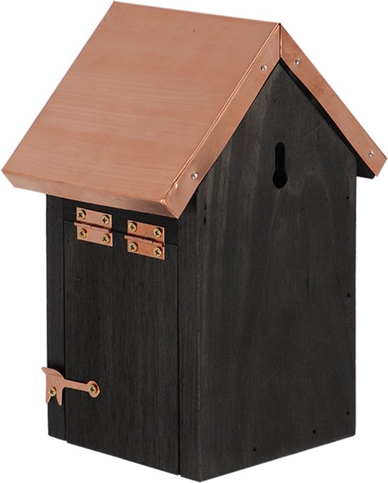 Vogelhuis Winterkoning - Nestkast Zwart koper van Merkloos	 — afbeelding 2