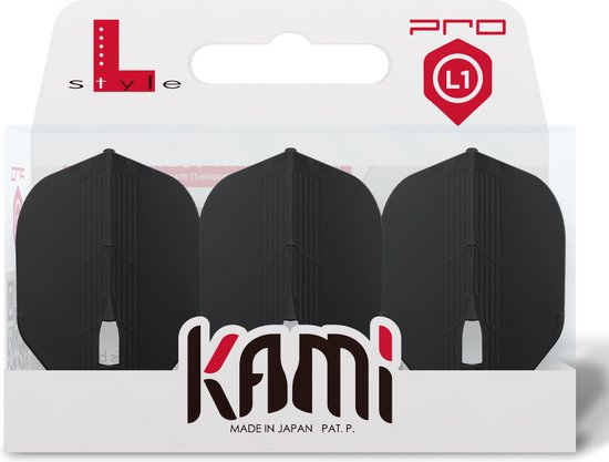 L-Style Champagne Flight Kami L1 Standard Black - Dart Flights van L-Style — afbeelding 3