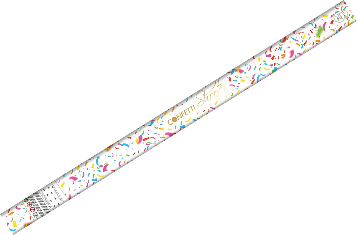 Party confetti shooters - papieren confetti - party poppers - confettikanonnen - 80 cm