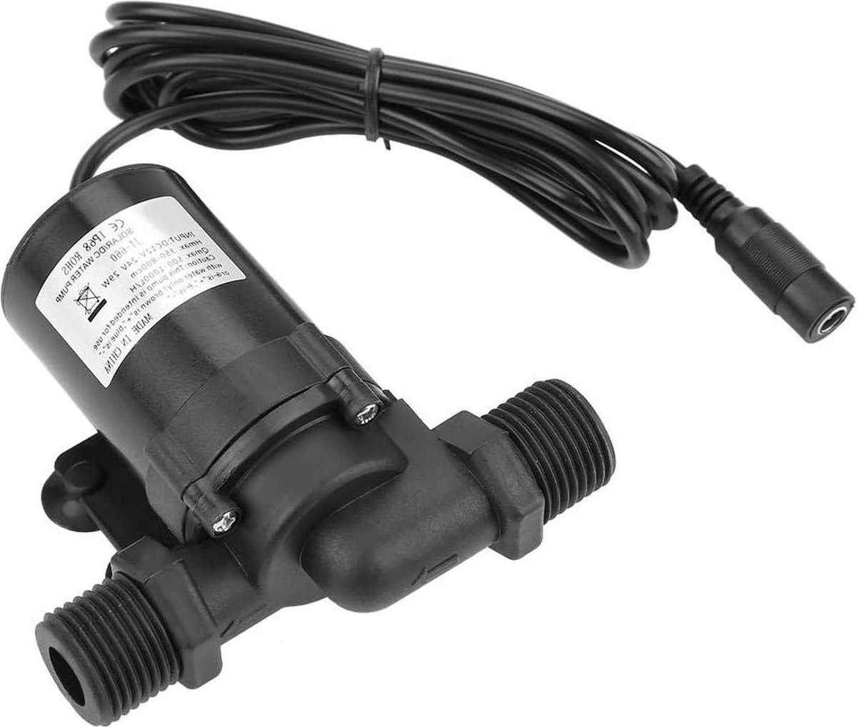 24V Solar Water Pump Brushless Motor | 1/2" Thread | 1300L/H | Low Noise | Hot Water Circulation Pump | Solar Water Heater