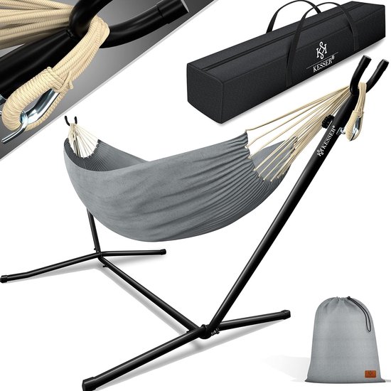 AMANKA XXL Staafhangmat 200x120 - dubbele Hangmat - 2 personen