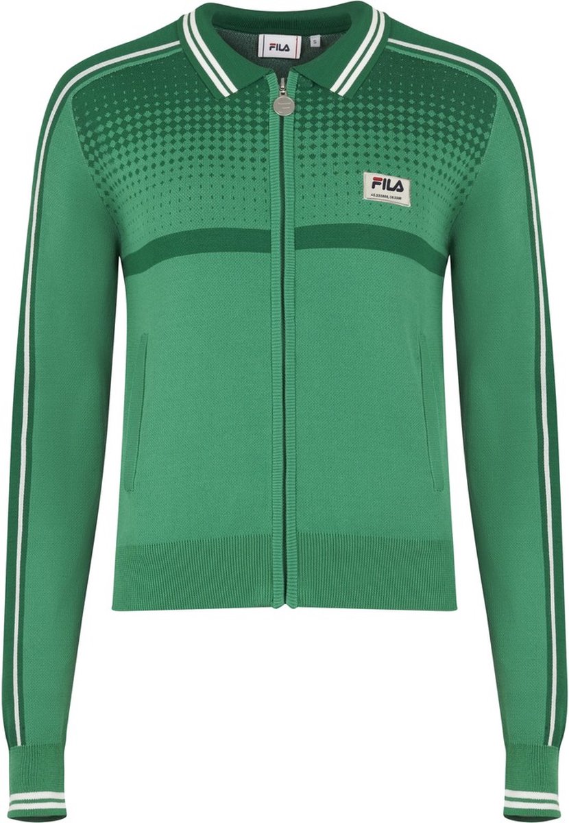 Fila dames trainingsjack Tarazona Knitted Jacket Billiard Groen