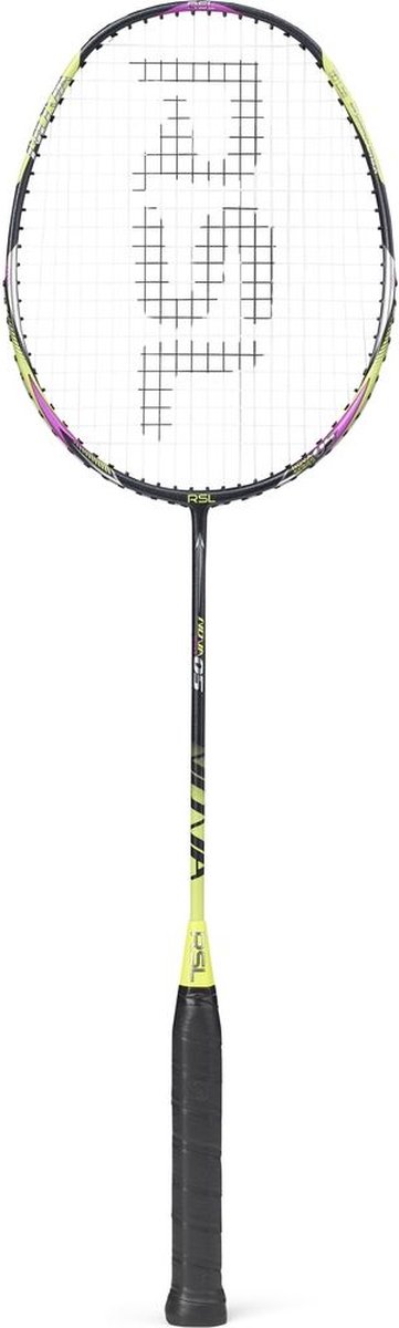 RSL Nova-badmintonracket met Ashaway-wedstrijdbespanning, 100% koolstof/grafiet racket
