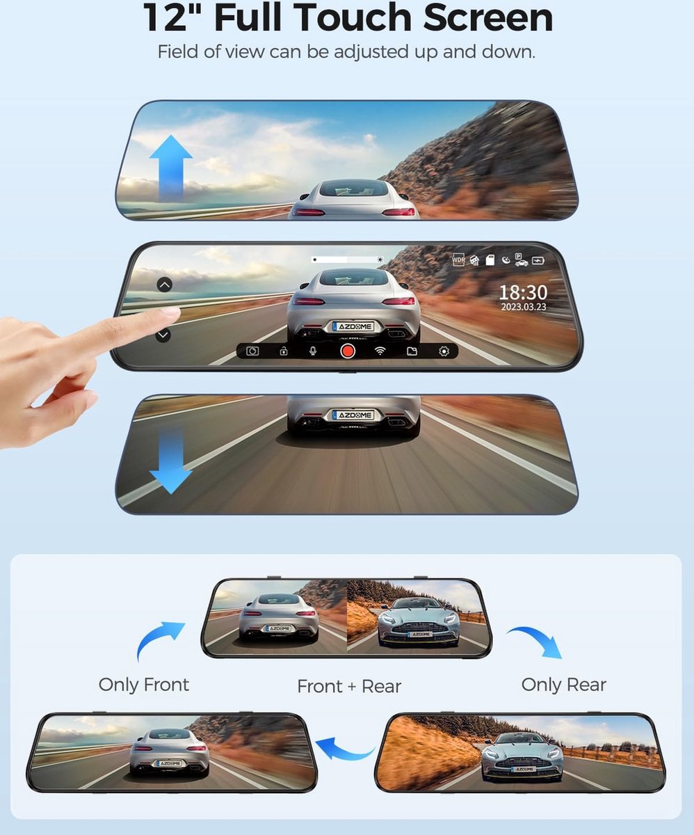 Dual Dashcam - Dashcam Voor en Achter - Auto Camera Dashcam - Dashcam Auto - Dual Dashcam voor Auto – foto 5