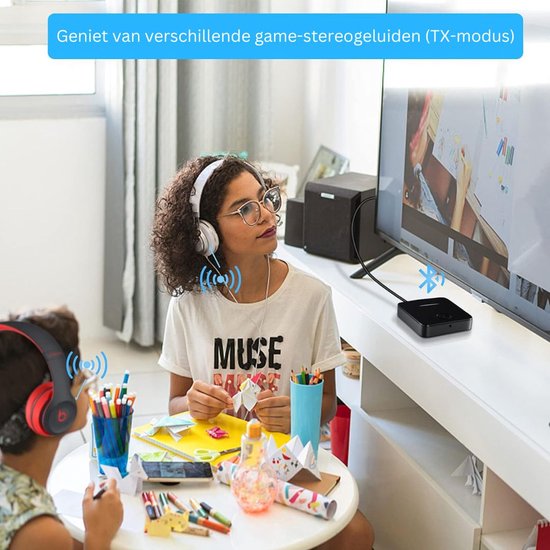 Bluetooth Transmitter - Bluetooth Receiver - Adapter - Zwart van Aigostar — afbeelding 4