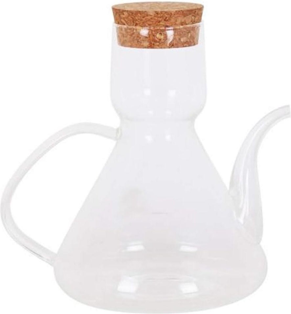 Oliedispenser van Glazen Fles met Kurkdop Azijn of Oliedispenser Klassieke Olie Kan met Kurk Stopper Dressing Container 500 mL Olive Oil Bottle Dispenser