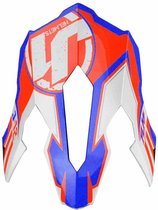 Just1 J12 Helmklep-Just1 J12 Flame Red/Blue