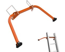 Ladder dakhaakset - accessoires dakgoot dakladder - stalen hanger stabilisator - oranje Ladder Feet