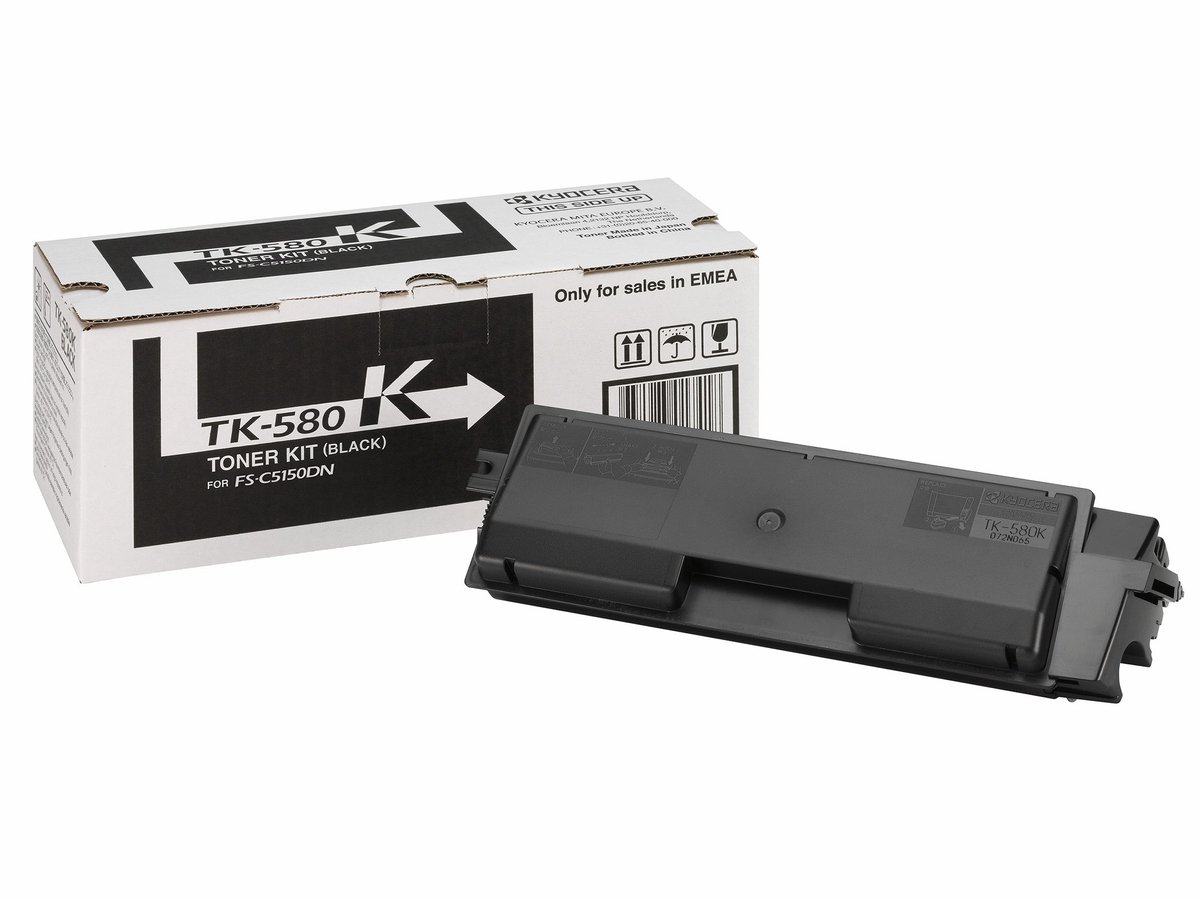 Image of Kyocera - TK-580K - Tonercartridge - 1 stuk - Origineel - Zwart