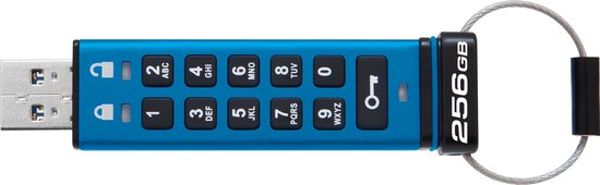 Kingston Technology IronKey 256GB Keypad 200, FIPS 140-3 Lvl 3 AES-256 versleuteld van Merkloos — afbeelding 3