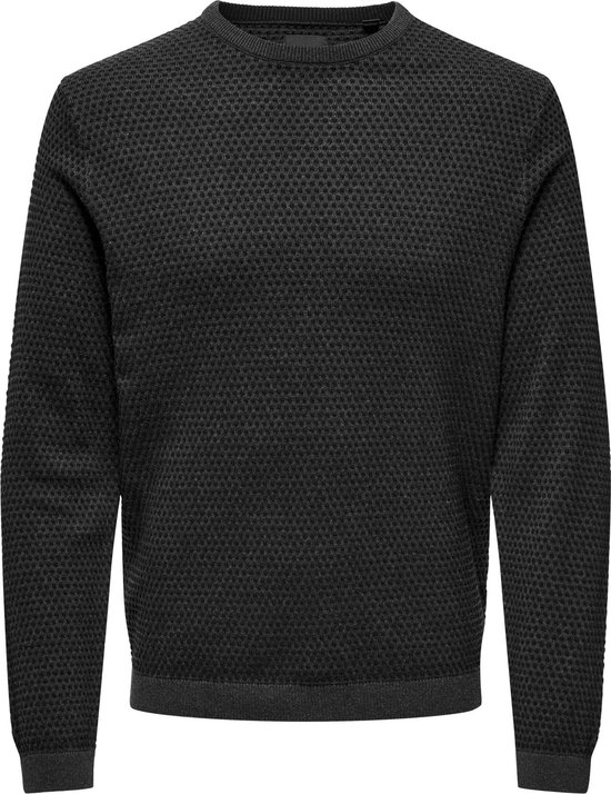 ONLY & SONS Onseric Reg 12 Struc Crew Knit Noos, Demit ONLY & SONS Onseric Reg 12 Struc Crew Knit Noos, Demit