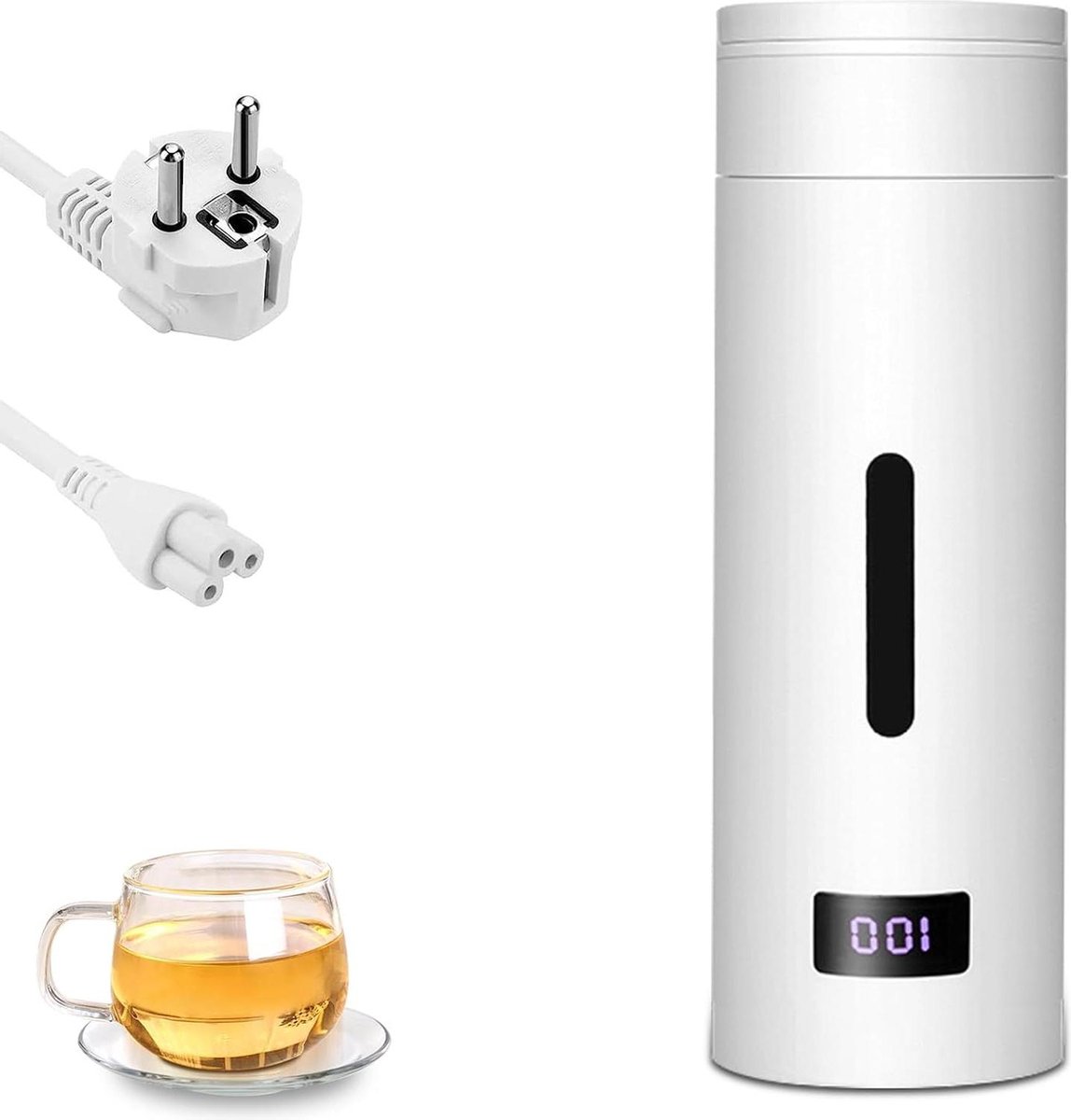 Reis Waterkoker Kleine Draagbare Waterkoker Mini Waterkoker Met 3 Variabele Presets 304 Roestvrijstalen Reis Waterkoker