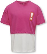 T-shirt Filles ONLY KOGLAURA S/ S O-NECK TOP BOX JRS - Taille 134/140