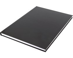 Kangaro Schoolschriften - A4 - 80 pagina's - harde kaft - gelinieerd - zwart - notitieboek