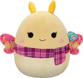 Squishmallows - Miry - Yellow Moth W/Pink Plaid Scarf 50cm pluche
