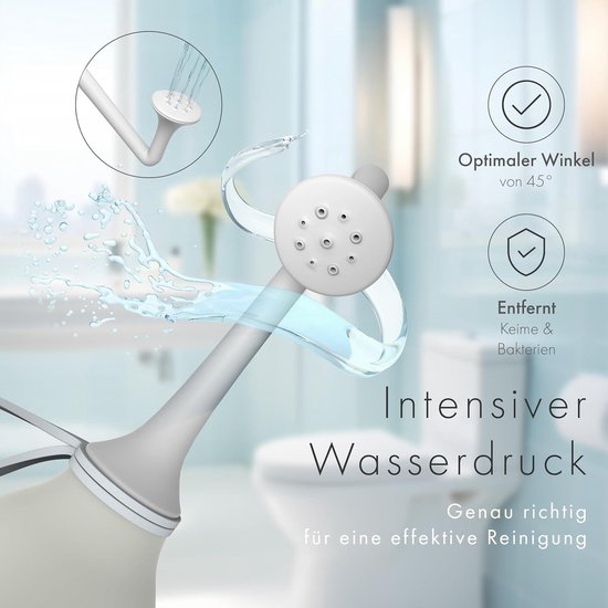 Elegante mobiele douche - Draagbaar bidet voor kont en achterwerk op toilet en op reis - Duurzaam en esthetisch - Intieme douche en kontdouche van Calmn. — afbeelding 5
