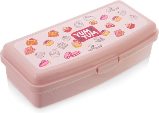 Foto: Lunchbox roze 500 ml bento box broodtrommel