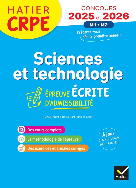 Sciences et Techno - CRPE Concours 2025-2026 - Epreuve écri ... - cover