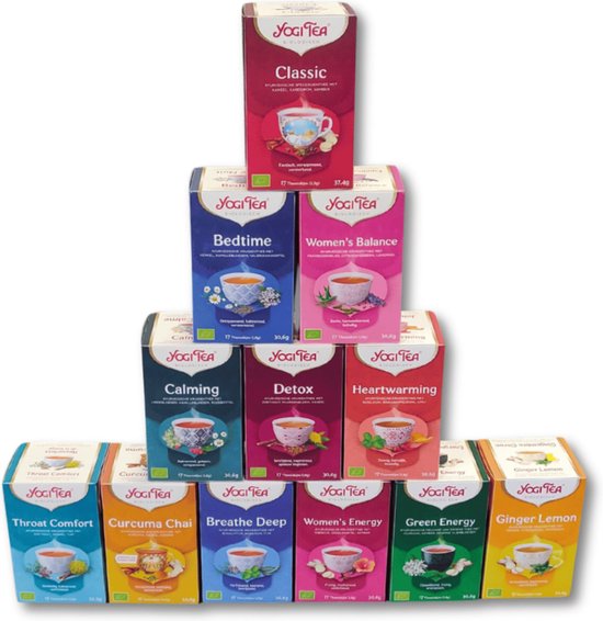 Foto: Yogi tea top 12 pakjes x17 theezakjes incl gratis yogi tea brochure en een gratis theezakje 