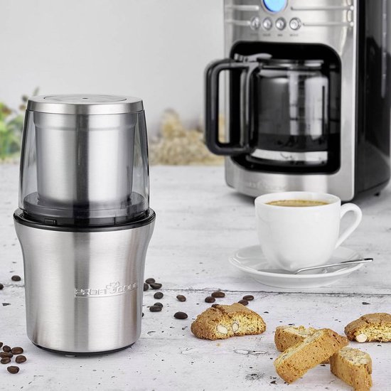 ProfiCook Koffiezetter | elektrisch | 200 watt | 16 maalinstellingen | roestvrijstalen kegelmolen | koffiemolen | koffiemolen | tot 230g koffiebonen | elektrische timer | PC-EKM 1205