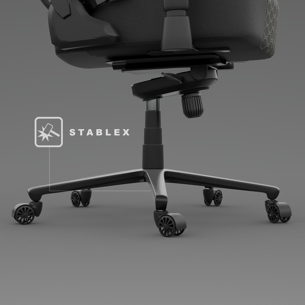 HICON Gamestoel Legend Zwart Ergonomisch Comfort - afbeelding 3