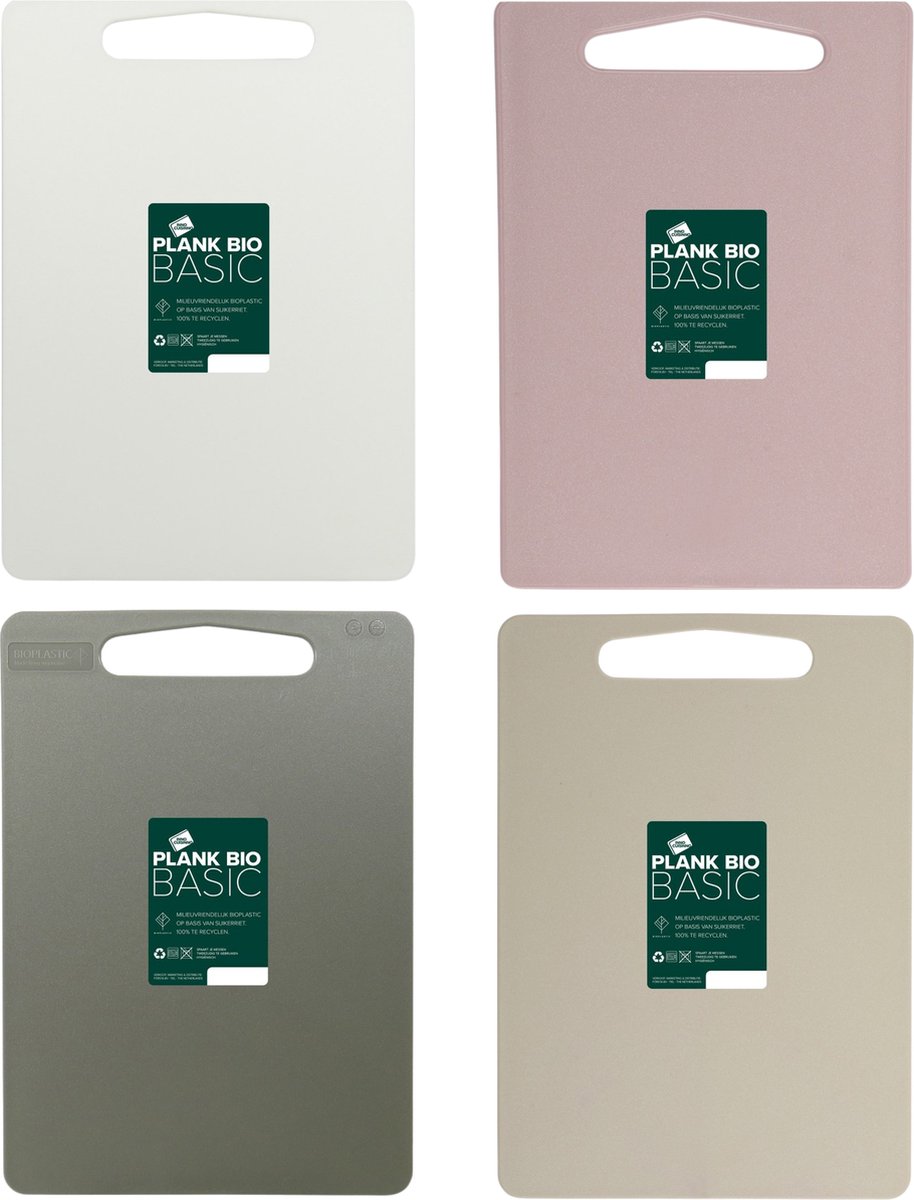 Inno Cuisinno BIO Snijplankenset 35x25cm, 4-delig